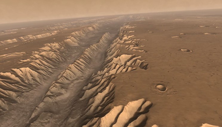 Valles Marineris from video animation